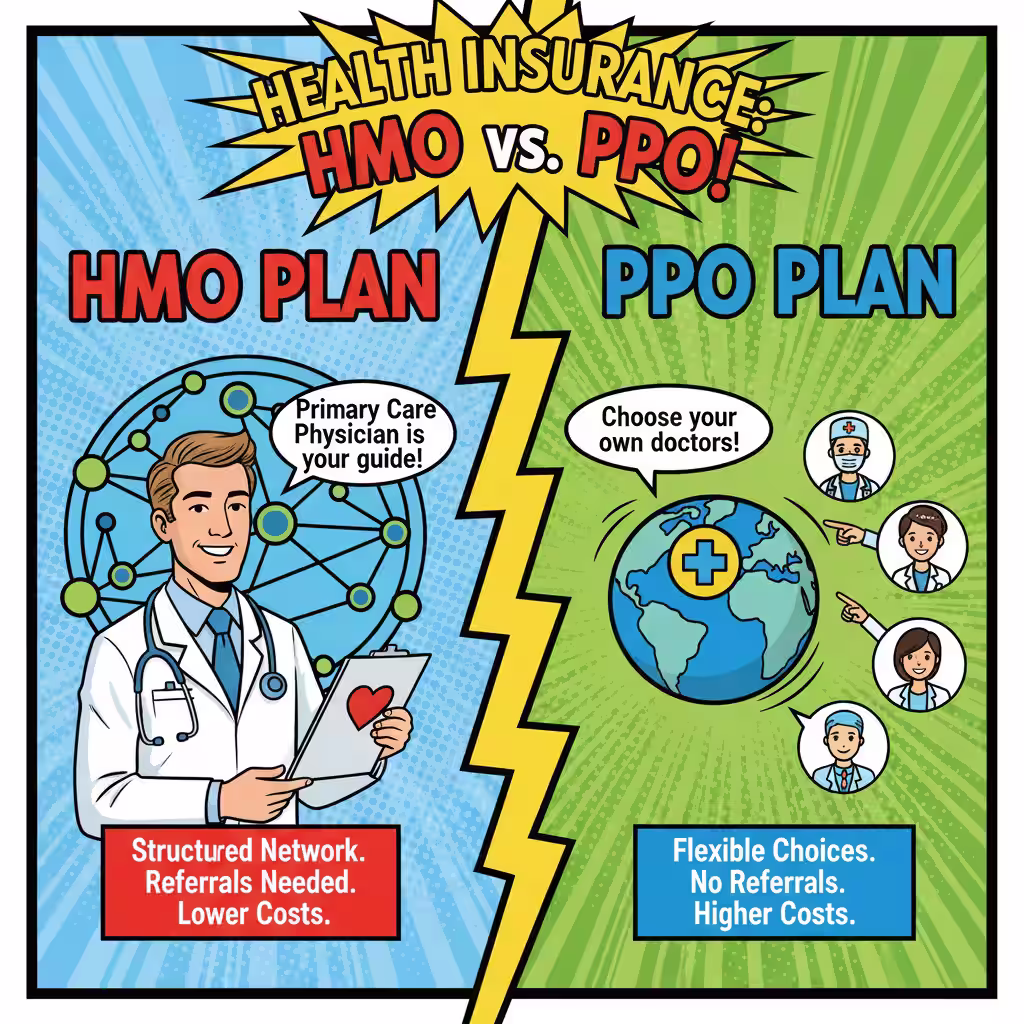 HMO Plan vs PPO Plan - health insurance