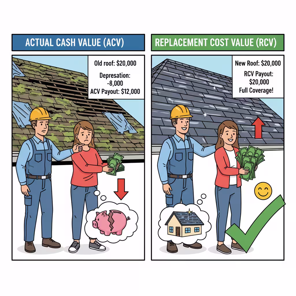 ACV vs RCV home owner's policy