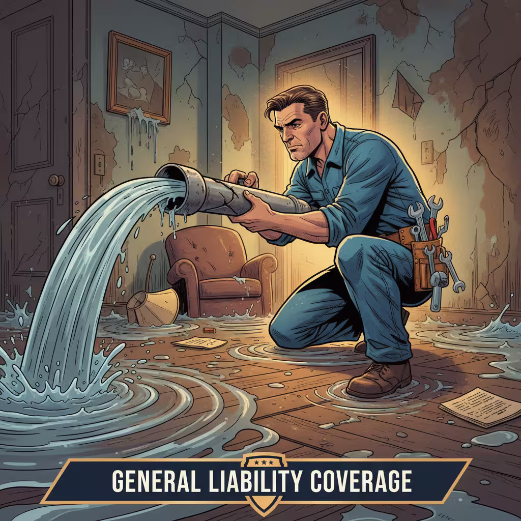 plumbing issue - general liability coverage