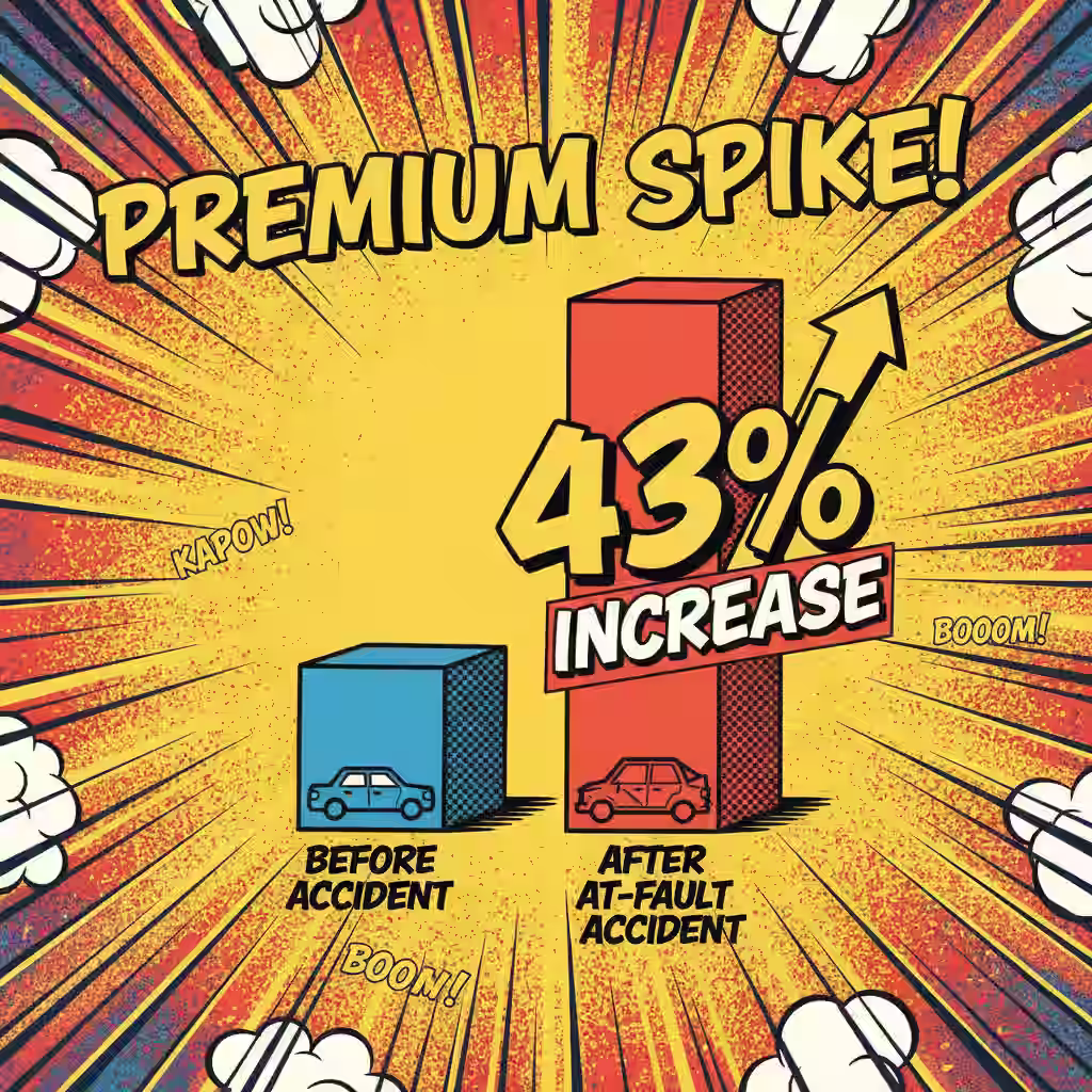 car insurance after accident - premium rises