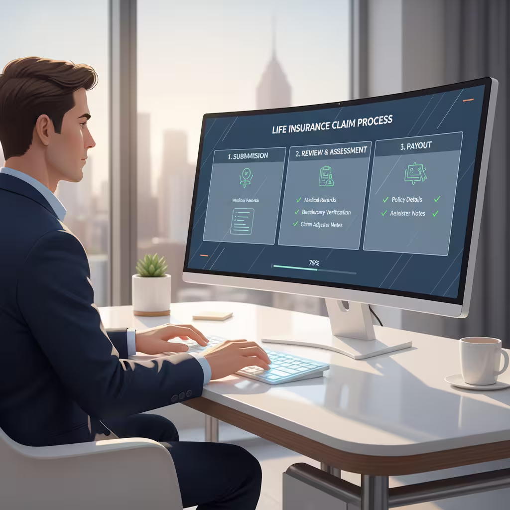 A person reviewing fastest claims which best life insurance companies offers