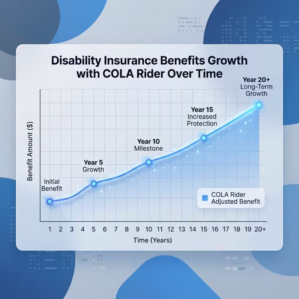 COLA disability insurance riders
