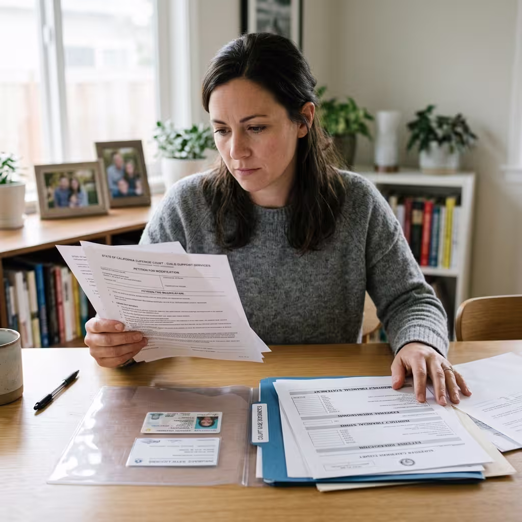 A woman is viewing a official notice causing the reasons for SR-22 requirements triggered that has nothing to do with the driving